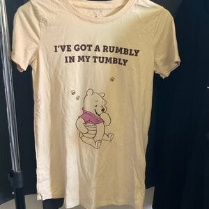 Disney Cream Winnie the Pooh Short Sleeve Tee